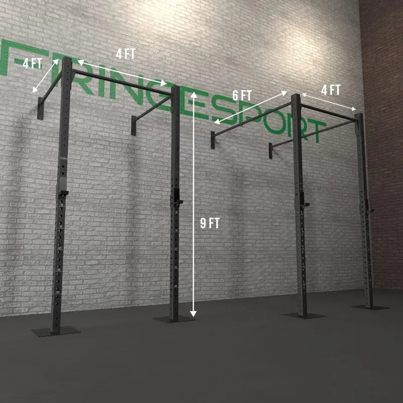4ft Wide Wall Mount Garage Gym Rig - 3x3 3 4ft Wide Wall Mount Garage Gym Rig - 3x3