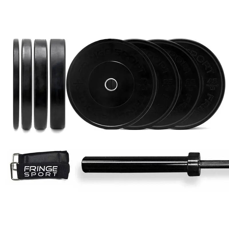 Bar + Black Bumper Plate Packages