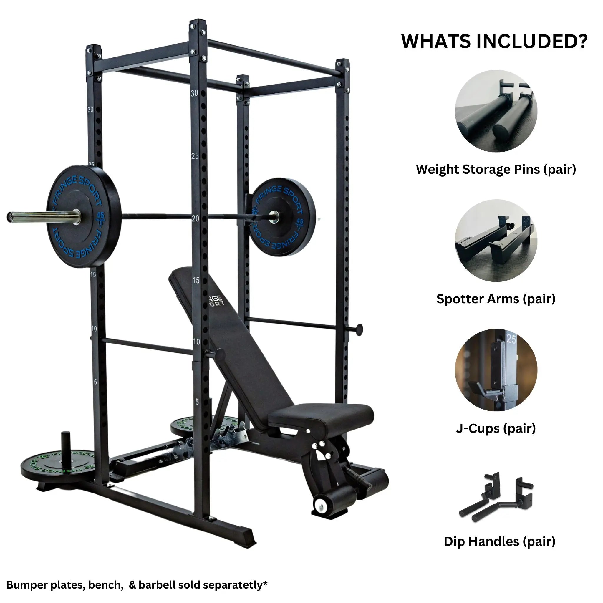 Garage Squat Cage w/ Full Attachment Package