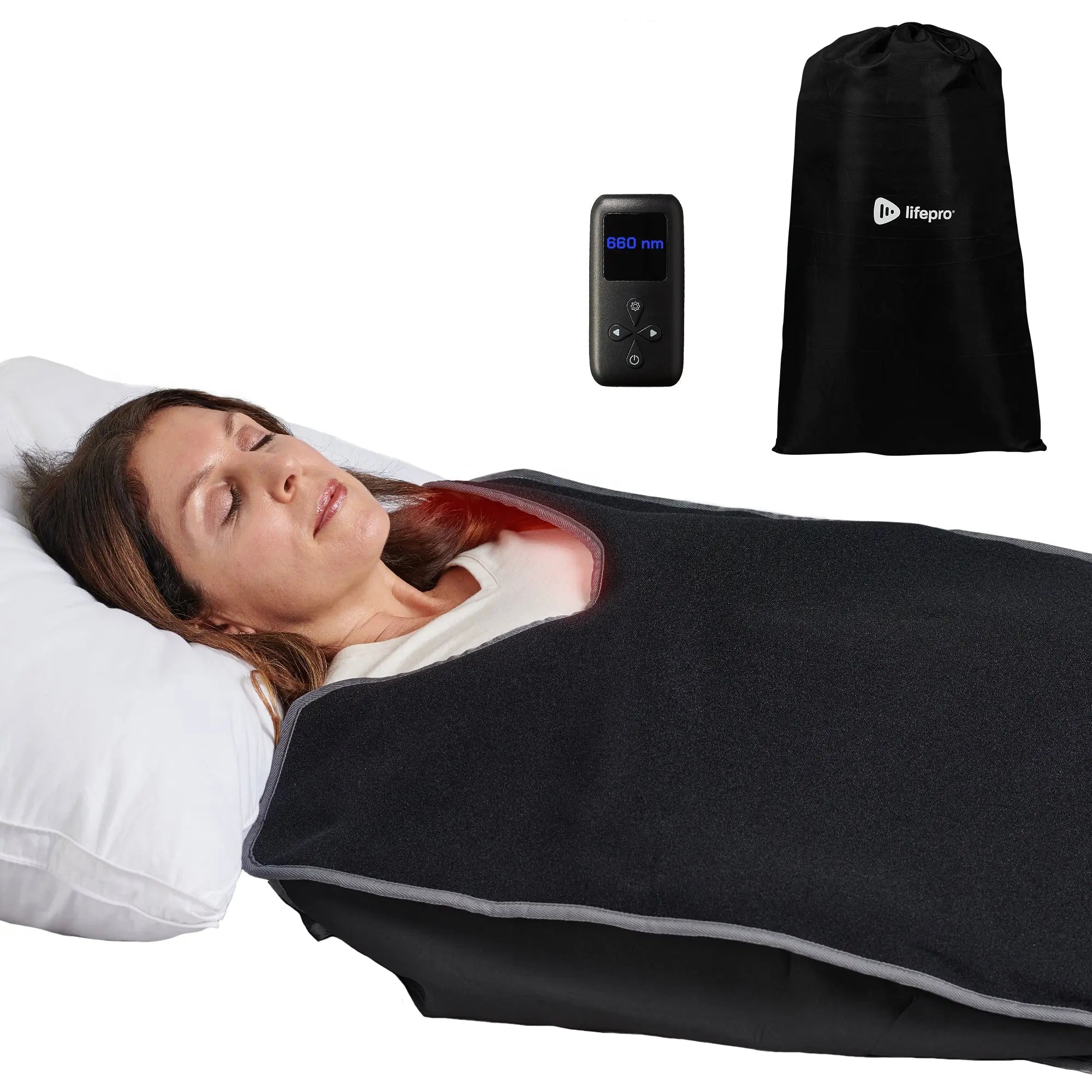 AllevaBody Red light Therapy Wrap Black 3 AllevaBody Red light Therapy Wrap Black