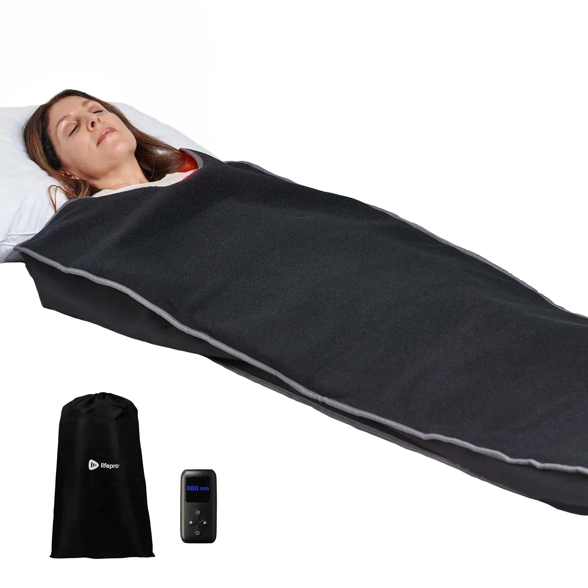 AllevaBody Red light Therapy Wrap Black 5 AllevaBody Red light Therapy Wrap Black