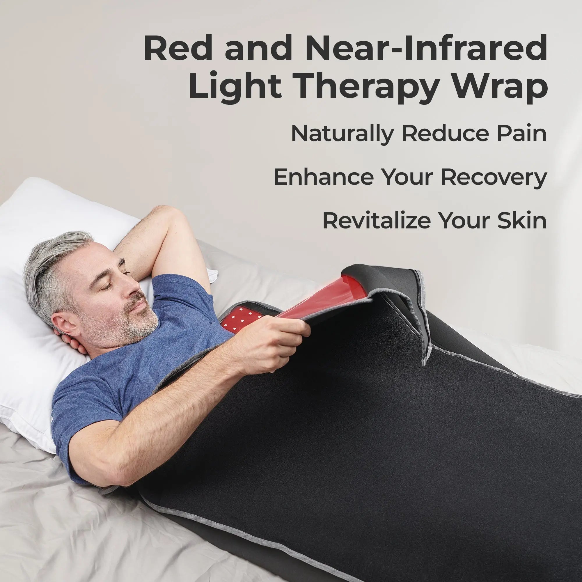 AllevaBody Red light Therapy Wrap Black 8 AllevaBody Red light Therapy Wrap Black