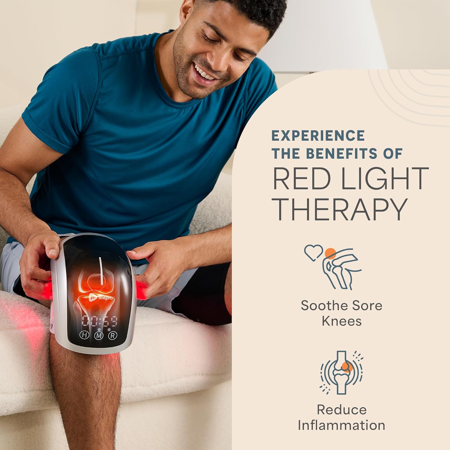 BioRecover Pro Light Therapy Knee Massager with Heat 3 BioRecover Pro Light Therapy Knee Massager with Heat