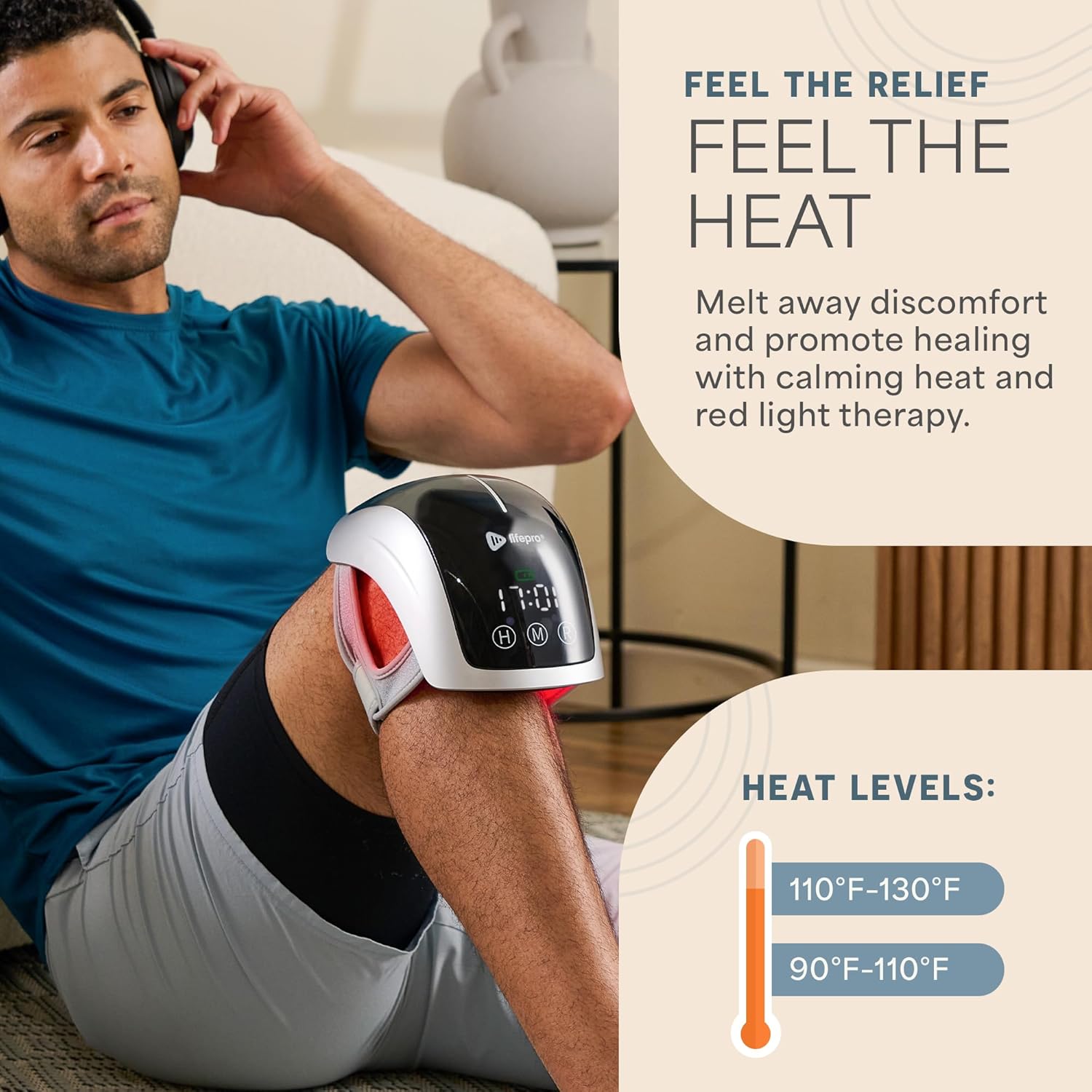 BioRecover Pro Light Therapy Knee Massager with Heat 5 BioRecover Pro Light Therapy Knee Massager with Heat