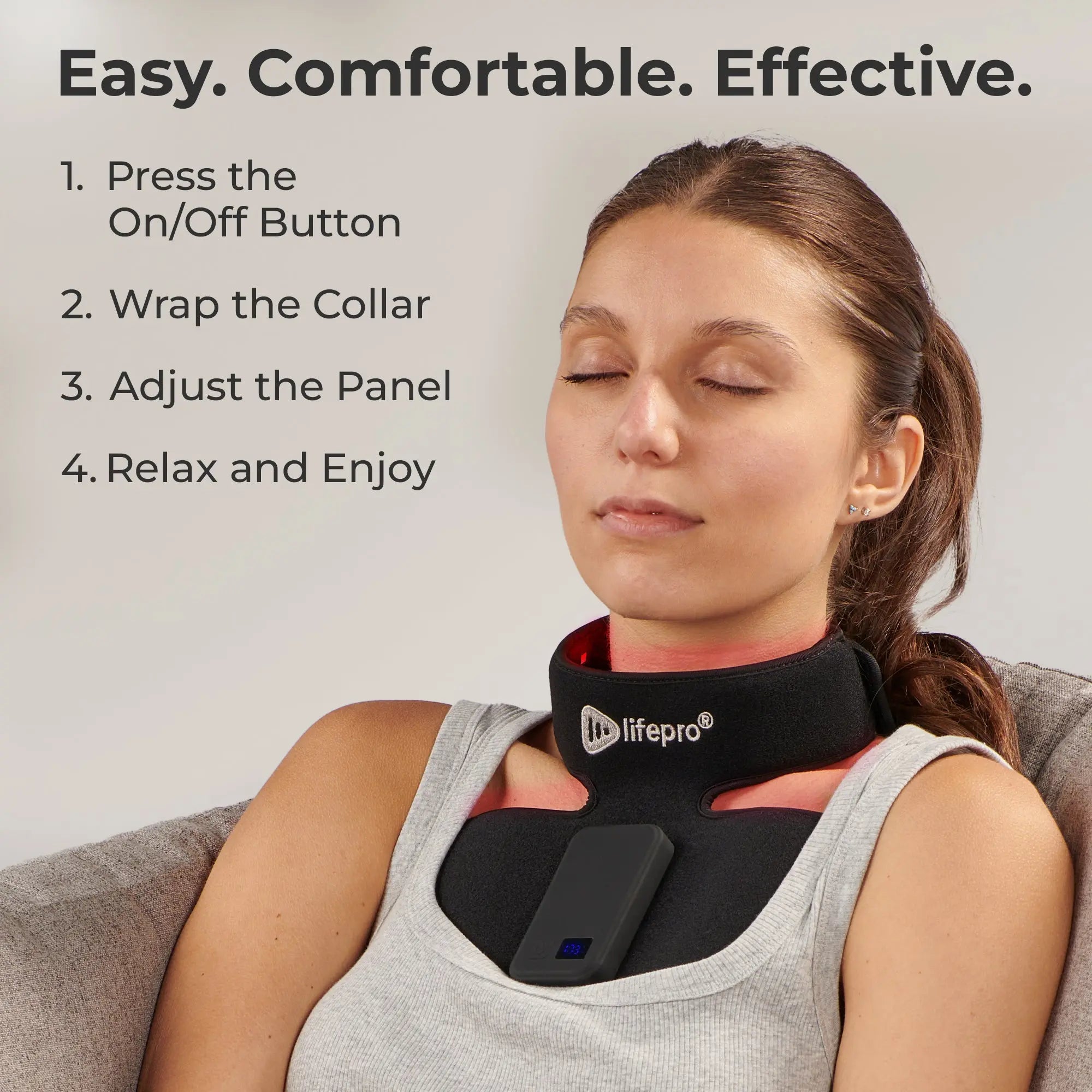 Luminova™ Pro Red Light Therapy Neck Device 8 Luminova™ Pro Red Light Therapy Neck Device