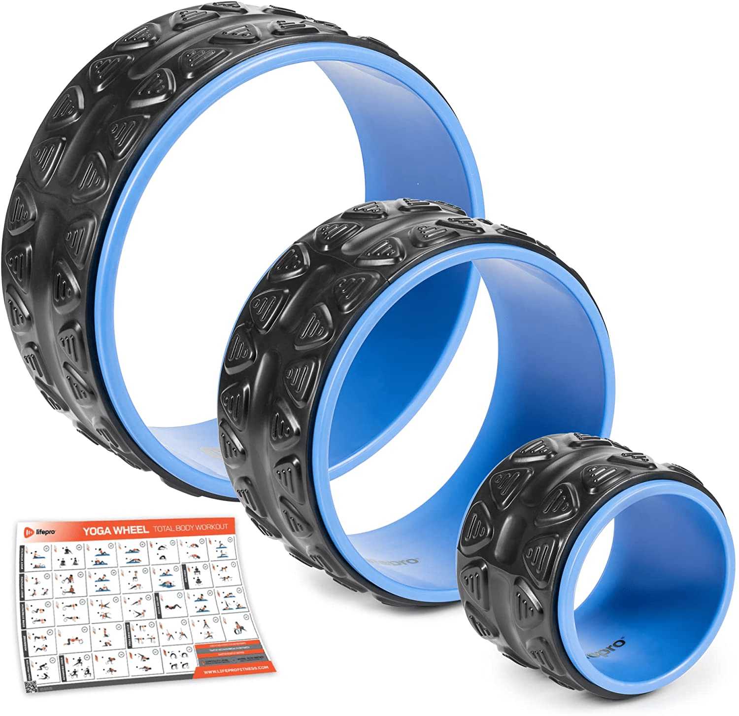 Swirl Yoga Wheels Blue