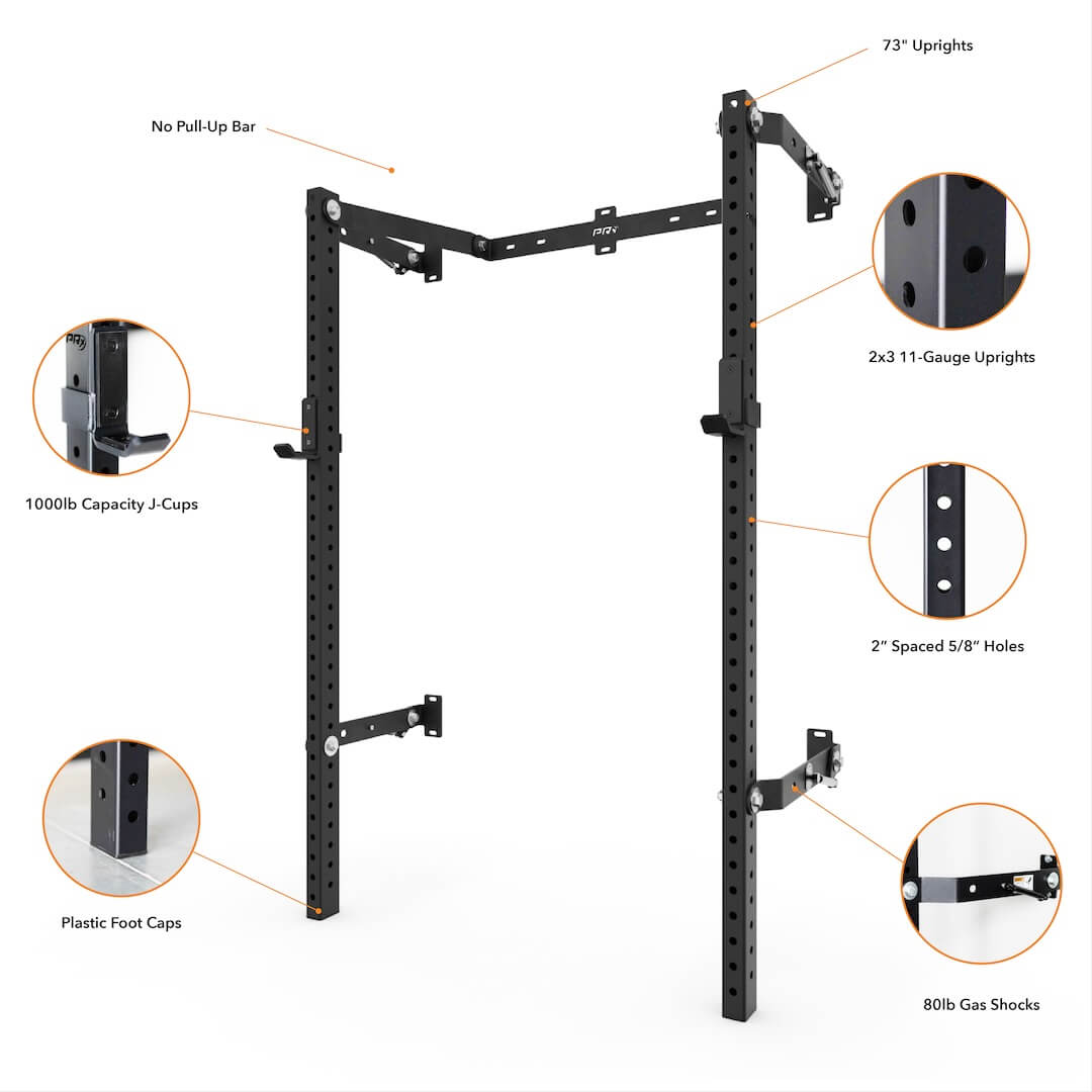 Profile® ONE Folding Squat Rack (no bar) 5 Profile® ONE Folding Squat Rack (no bar)