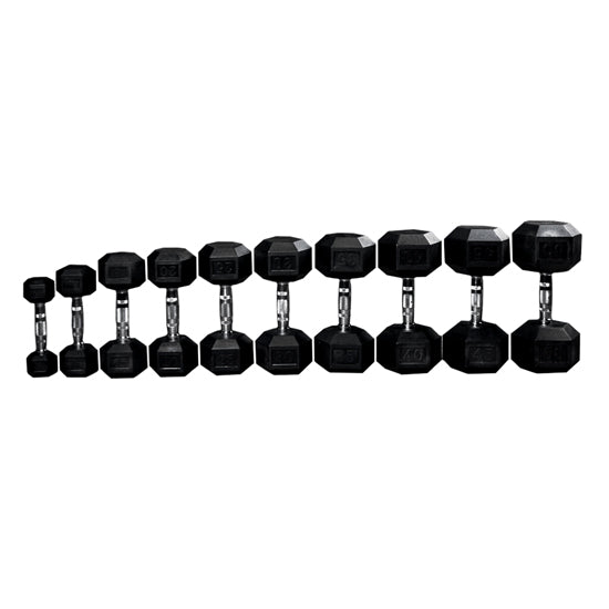 PRx Rubber Hex Dumbbells Sets